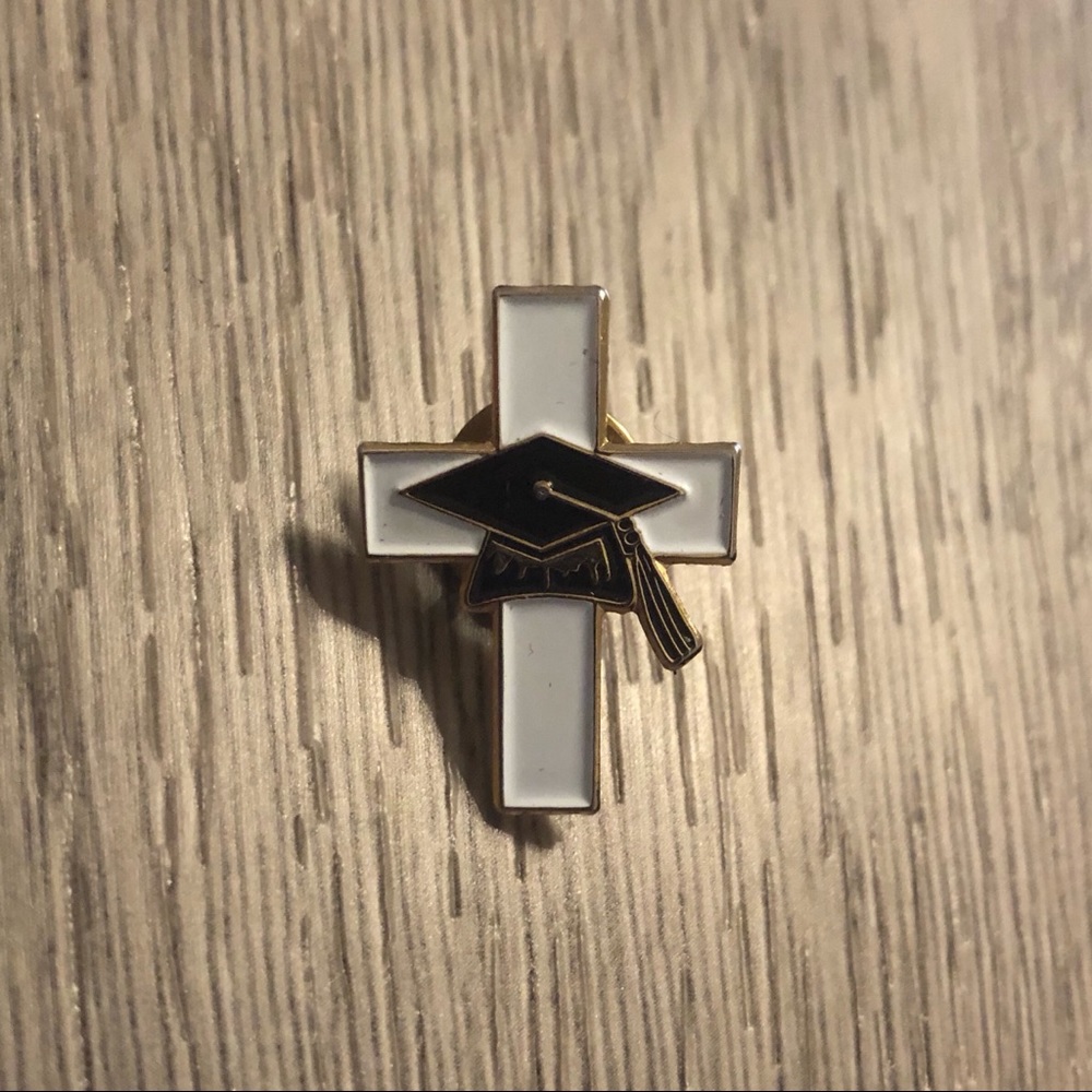 Graduation Cross Pin - Picture 2 of 7